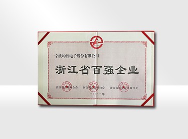 2022 MIIT Top 100 Manufacturing Enterprises in Zhejiang Province